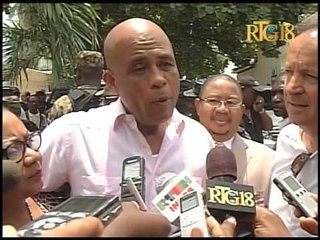 Download Video: Prezidan Michel J  Martelly ak Prezidan Sena peyi la France la Jean Pierre Bel - Vizit