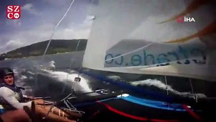 Marmara Denizi’nde ODTÜ’lü öğrencilerin yelkenlisi devrildi