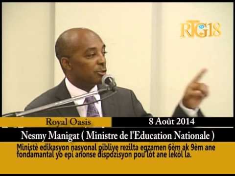 Prezidan Martelly patisipe nan seremoni piblikasyon rezilta egzamen 6èm ak 9èm ane yo