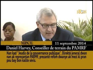 Ministère de la Planification   Jeudis de la gouvernance Publique