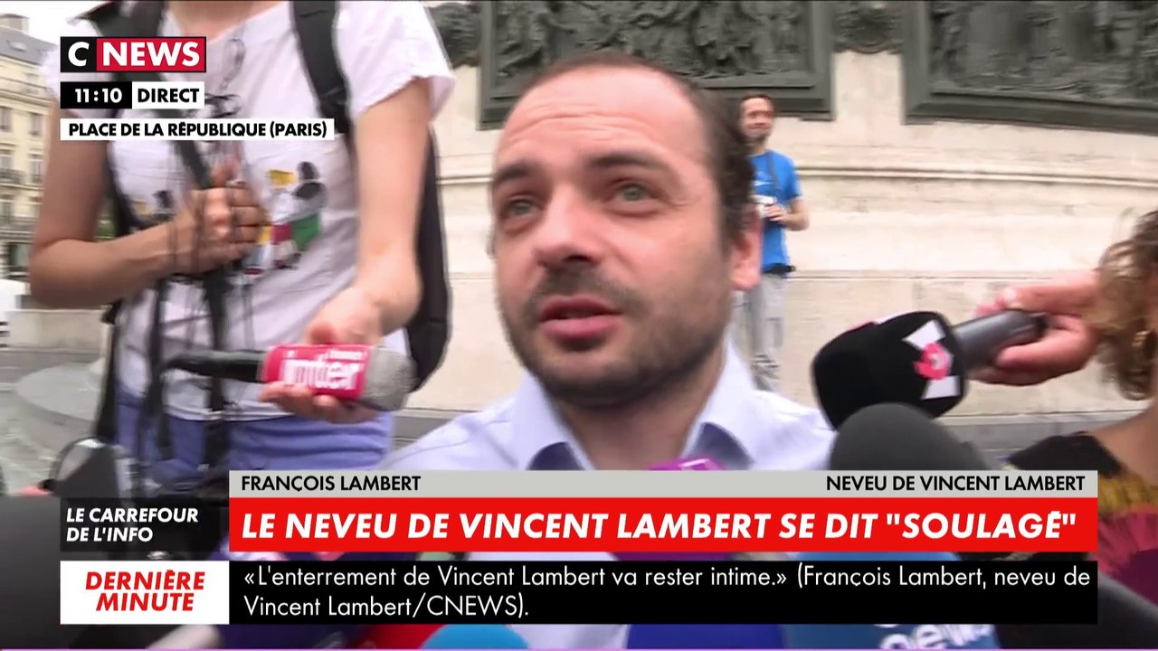 François Lambert réagit au décès de Vincent Lambert : «C'est vraiment un soulagement»