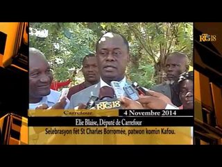 Célébration de la Fête St Charles Borromée, dans la commune de Carrefour, ce Mardi 4 Novembre 2014