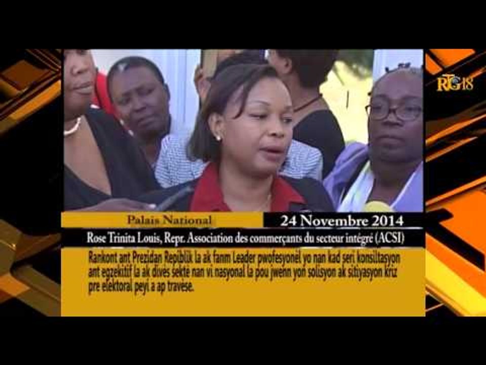 Président Michel Joseph Martelly - Consultations politiques