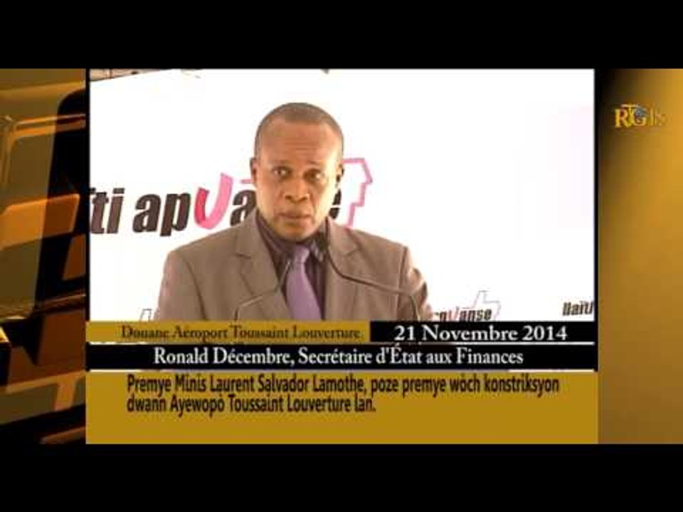 Travaux de construction de la Douane de l'Aéroport Toussaint Louverture.