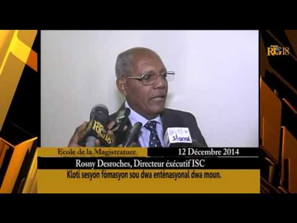 L'intervention de Mr. Rosny Desroches