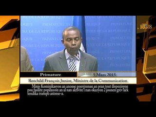 Le Ministre  de la Communication annonce des dispositions prises pour faciliter la population de men