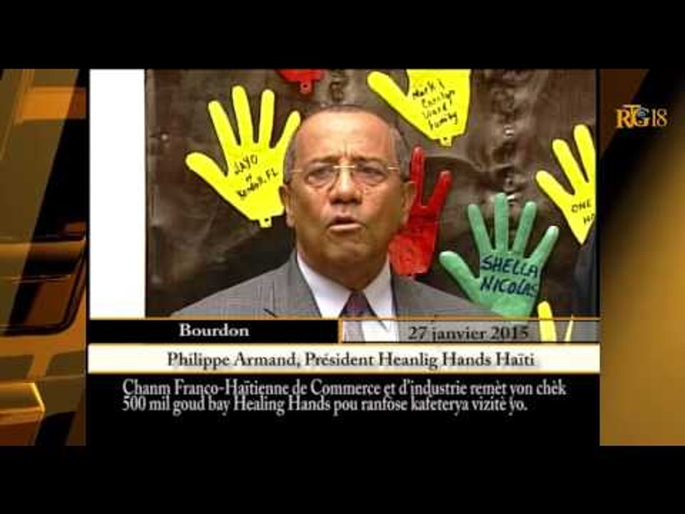 La Chambre Franco Haïtienne de Commerce et d'Industrie, fait un don 500 mille gourdes à Healing Hand
