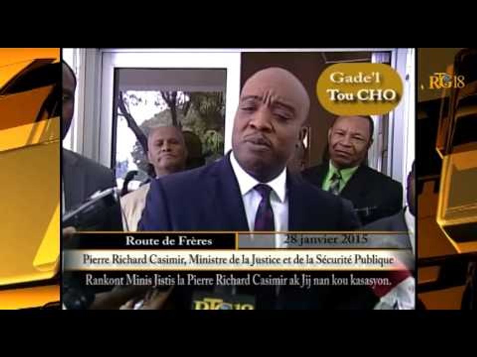 Le Ministre de la Justice, Pierre Richard Casimir a rencontré  les juges de la Cour de cassation.