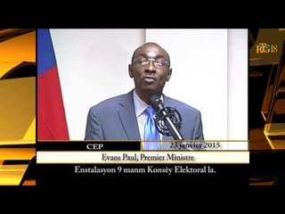 Haïti / Élection.-  Installation des 9 nouveaux membres du Conseil électoral provisoire (CEP)