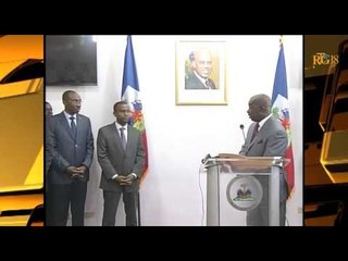 Installation Mr.  Fresner Dorcin, comme nouveau Ministre de l'Agriculture