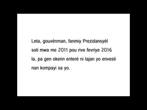Gadel Janl Ye / 6 Septembre 2018 / Ex. Président Martelly