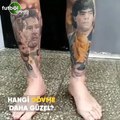 Hangi dövme daha güzel? Messi mi, Maradona mı?