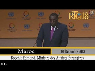 Gadel Janl Ye 10 Décembre 2018 /  Bocchit Edmond, Ministre des Affaires Étrangères