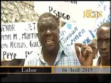 Manifestation des enseignants du PSUGO pour reclamer leurs arriérés de salaire.