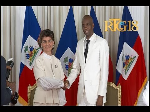 Le Président Jovenel Moïse reçoit les lettres de créance de 3 nouveaux ambassadeurs