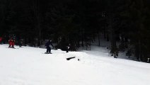Chute de ski au ralenti... Le ridicule ne tue pas !