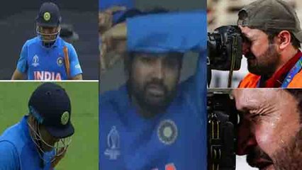World Cup 2019: Picture of crying Photographer after MS Dhoni's Dismissal is FAKE  । वनइंडिया हिंदी