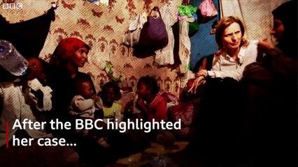 Yemen conflict- Six-year-old Yusra’s new eye - BBC News