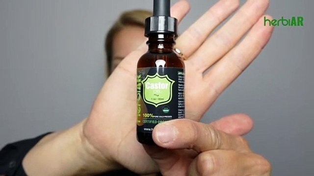 USDA certified organic castor oil for eyelashes and eyebrows