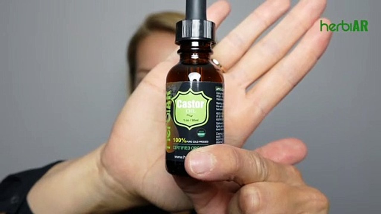 USDA certified organic castor oil for eyelashes and eyebrows