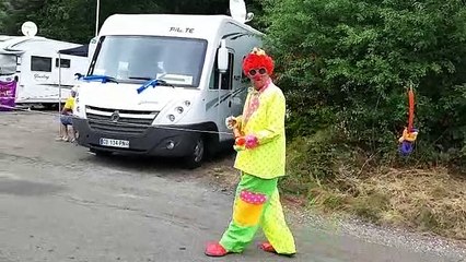 Le clown du nord dans la montée de la 6e étape du Tour de France