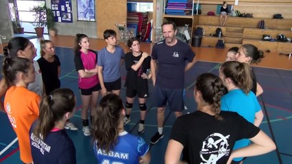 Christophe Meneau au stage d'été d'Istres Provence Volley