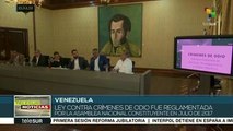 Venezuela: ANC busca fortalecer Ley contra Crímenes de Odio