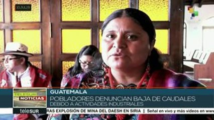 Guatemala: comunidades exigen al gob. proteger su derecho al agua