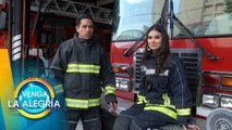 Olga Mariana visitó a los bomberos para platicar sobre su trabajo. | Venga La Alegría