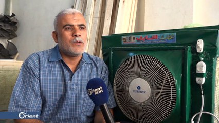 لاجئ سوري يبتكر مكيفات صحراوية في مدينة أورفا التركية
