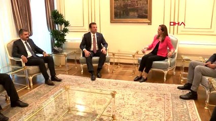 İSTANBUL- DİSK HEYETİNDEN İMAMOĞLU'NA ZİYARET