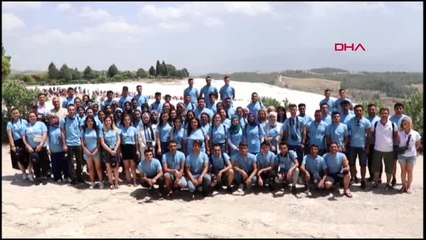 Şehit ve gazi çocukları Pamukkale'yi gezdi