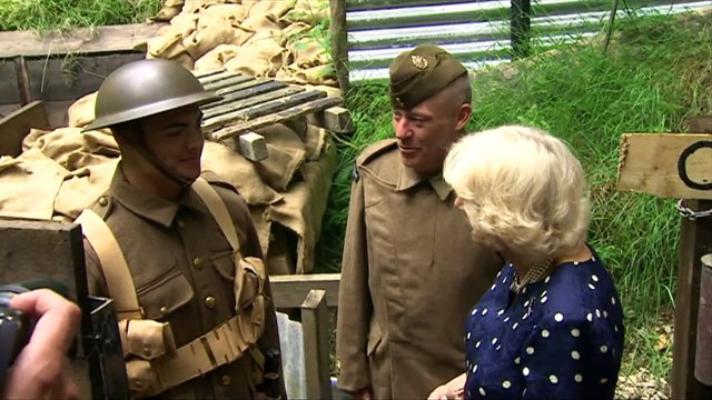 Camilla mans trenches to celebrate RAF Halton centenary