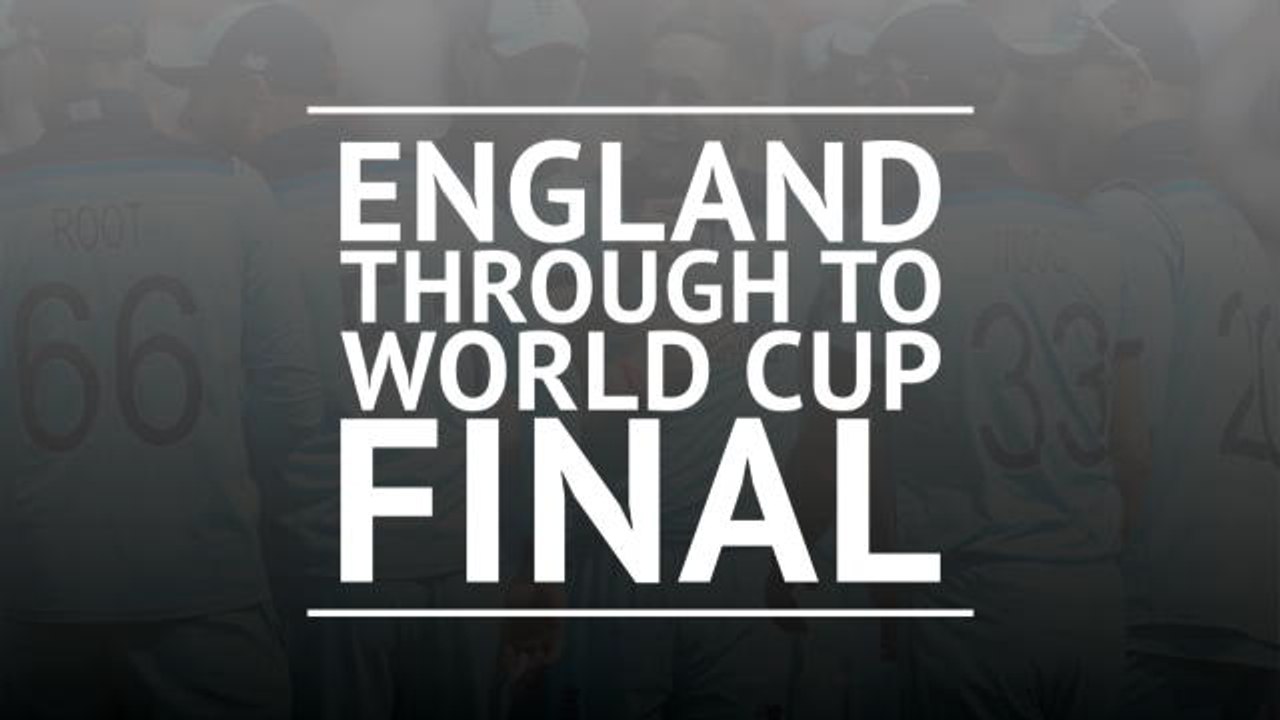 England through to Cricket World Cup final