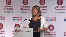 Núria Marín comparece tras ser elegida presidenta de la Diputación de Barcelona