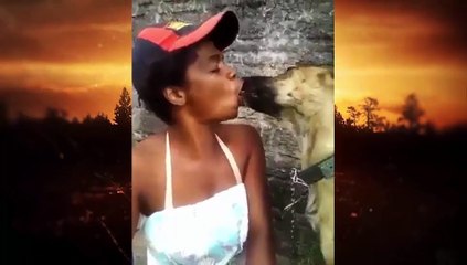 قالو زمان لضسرتي الكلب يلحس لك فُمك