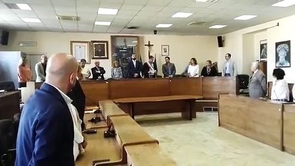 Aversa - Il giuramento del nuovo sindaco Alfonso Golia (11.07.19)