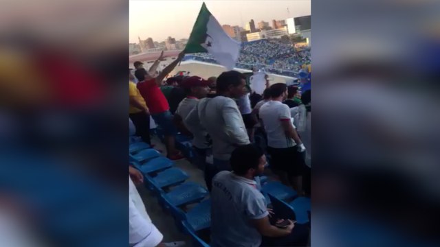 فرحة جمهور الجزائر بالهدف الأول في كوت ديفوار بربع نهائي كان 2019