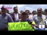 Esposas de Policías Federales protestan en el Zócalo | Noticias con Yuriria Sierra