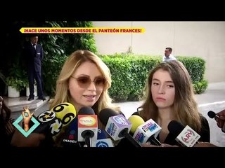 Angélica Rivera habla desde el funeral de su abuelo Mario Vargas | De Primera Mano