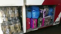 Receita Federal e Polícia Rodoviária Federal apreendem ônibus carregado com contrabando