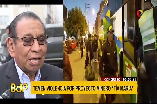 Tía María: congresistas expresan preocupación ante posible violencia