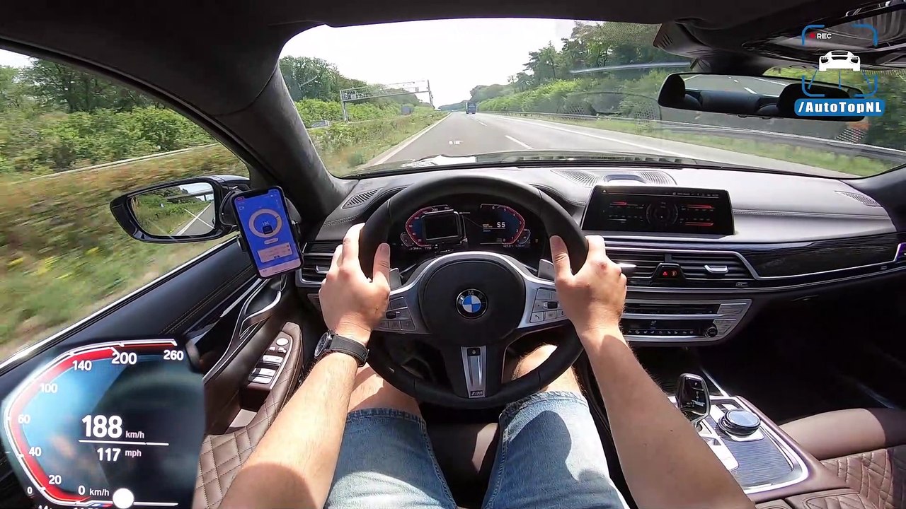 2020 BMW 7 Series 745Le AUTOBAHN POV 260km/h TOP SPEED by AutoTopNL