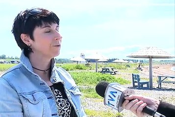 Plage de Bonaventure: un tapis d'accès pour les fauteuils roulants
