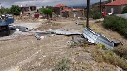 Çanakkale'yi kasırga vurdu