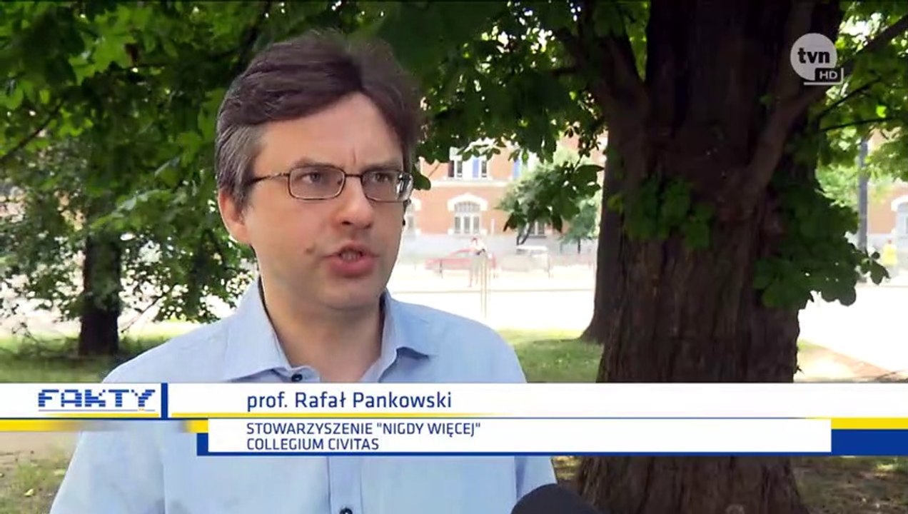 Rafał Pankowski z NIGDY WIĘCEJ o antysemickiej dewastacji zakładu kamieniarskiego, 17.06.2019.