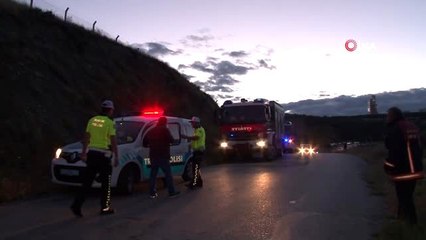 Ankara'da otomobil uçurumdan uçtu: 1 ölü