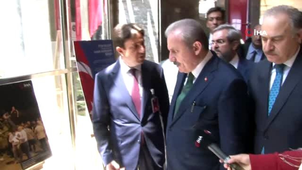 TBMM Başkanı Şentop, İhlas Haber Ajansı'nın '15 Temmuz Hain Darbe Girişimi Sergisi'ni gezdi