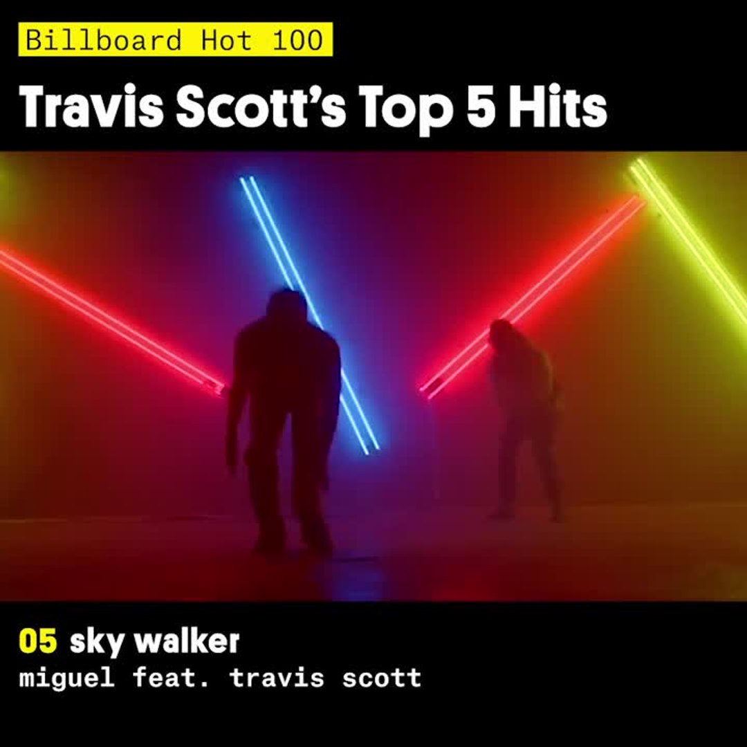 ⁣Billboard Hot 100: Travis Scott's Top 5 Hits