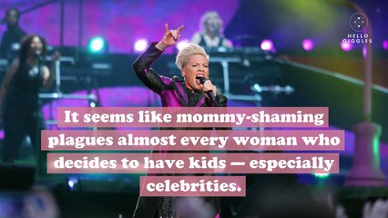 Pink called out the "parenting police" in an Instagram photo of her daughter